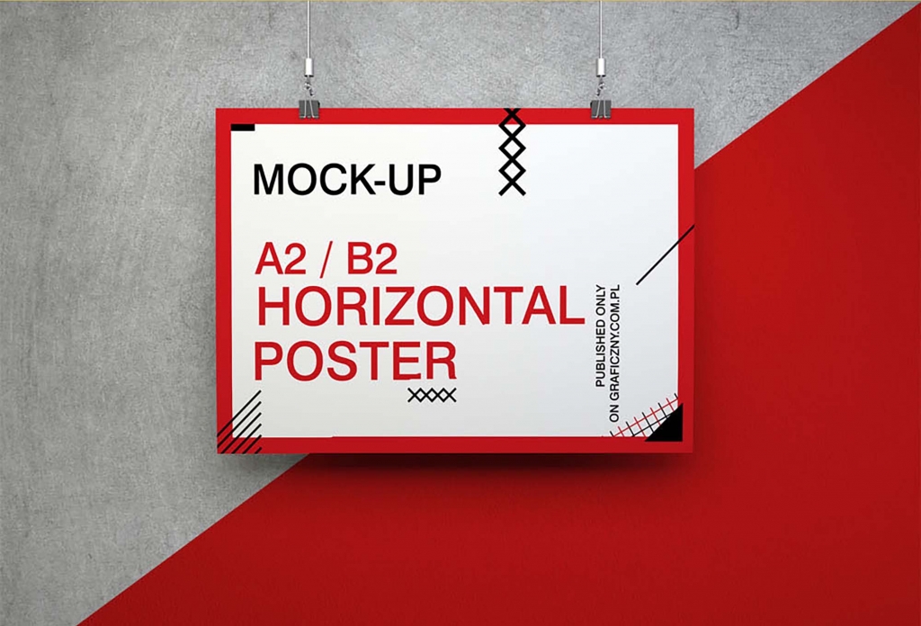 Vertical, Horizontal & Square Poster Mockups (PSD)