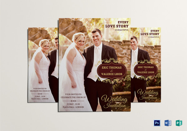 wedding flyer template