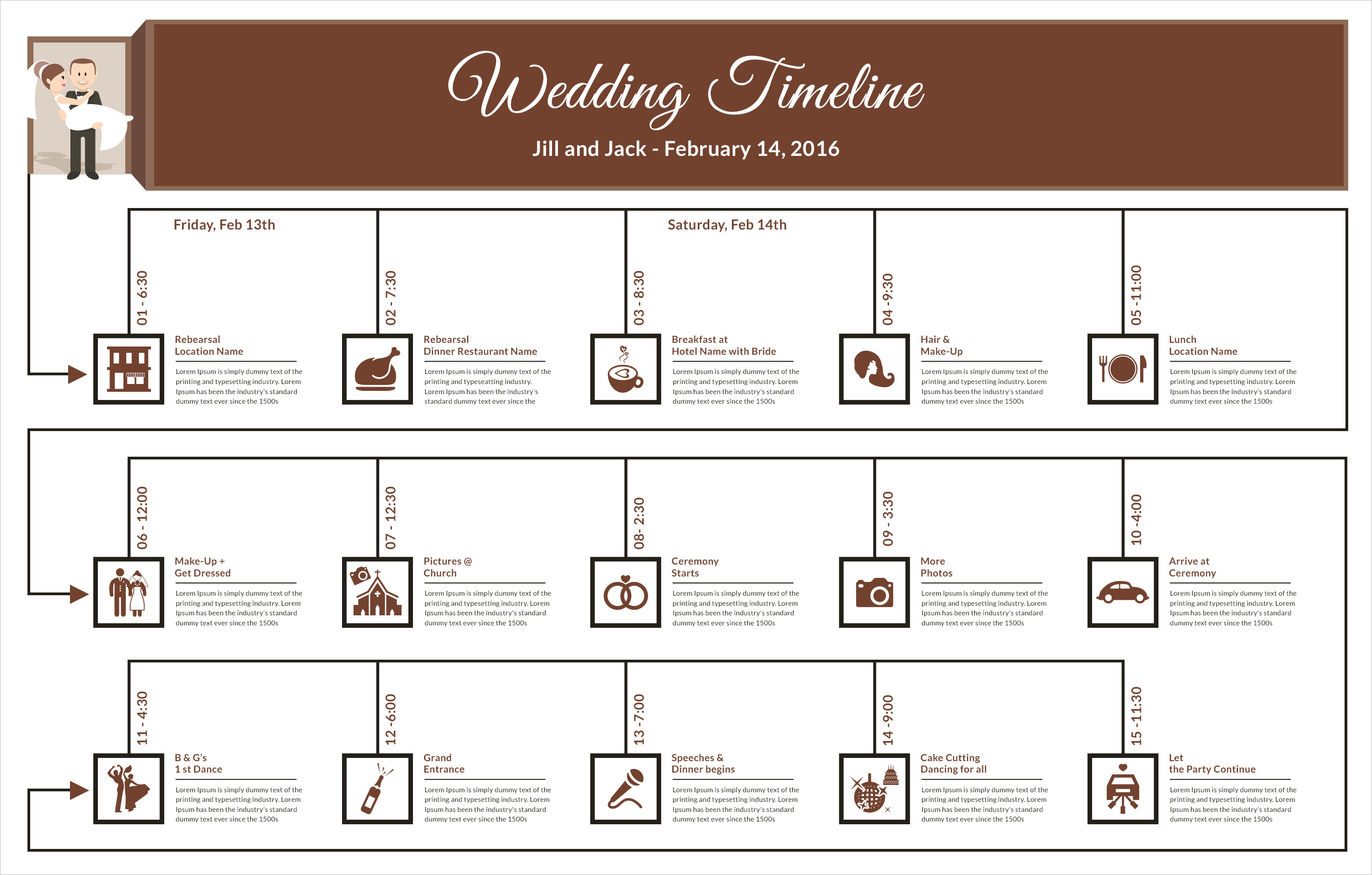 Wedding Timeline Template