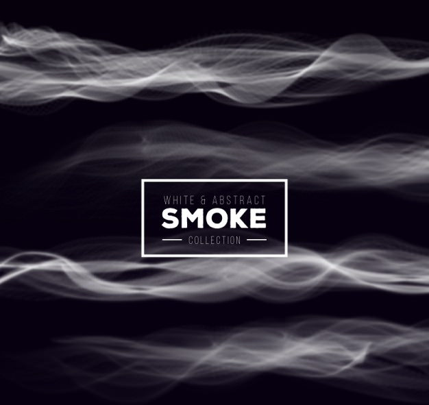 White Abstract Smoke Free Vector