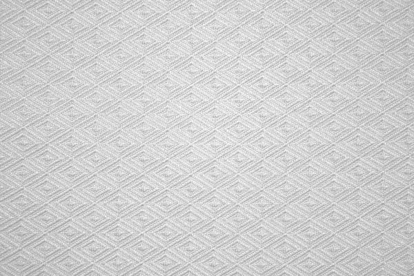 White Knit Fabric with Diamond Pattern Texture