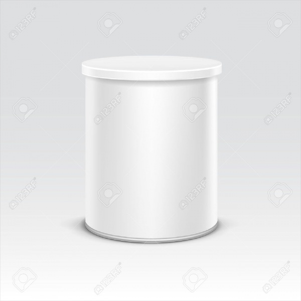 White Tin Box Packaging Container