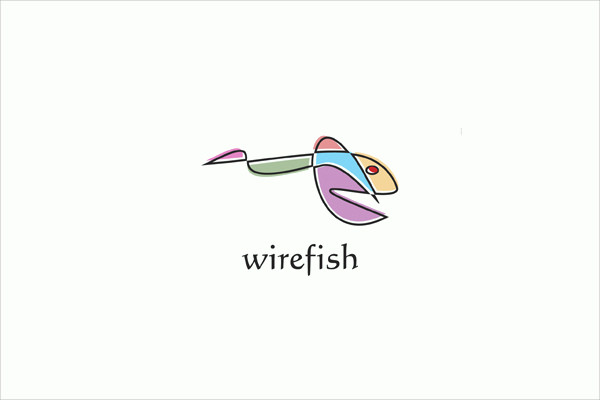 Wire Fish Logo Design