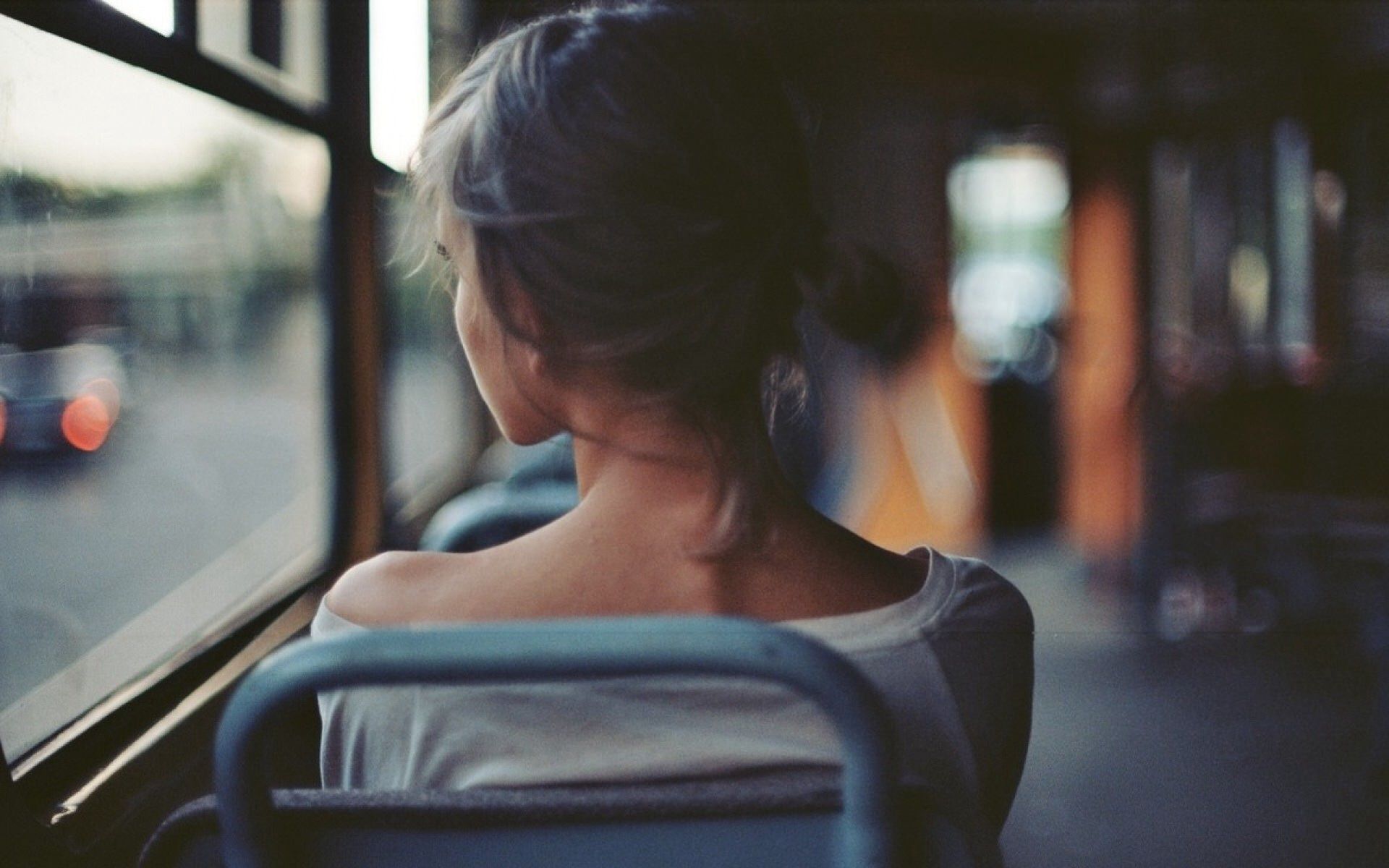 Women Traveling Alone in Train
