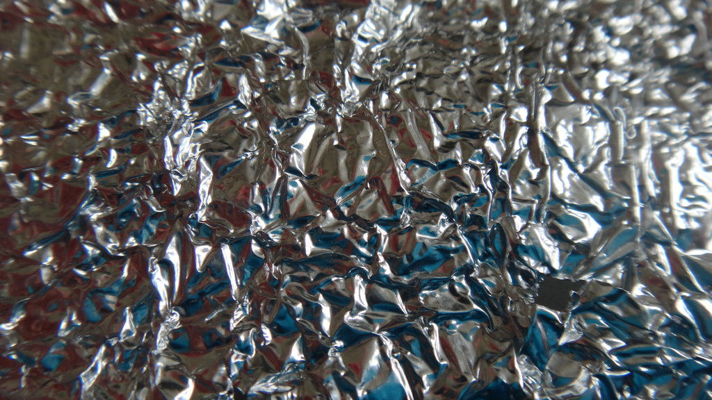 Wrinkled Silver Foil Texture