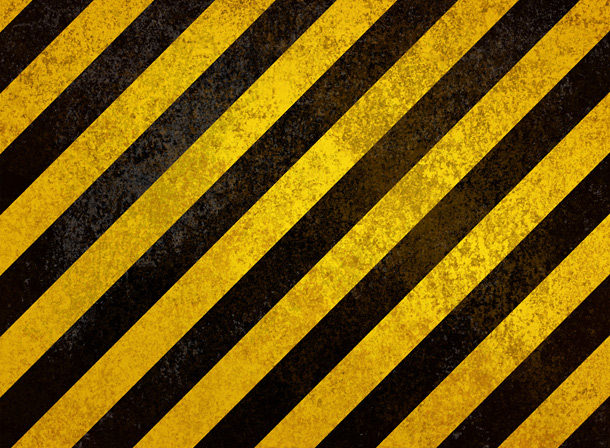 Yellow Hazard Stripes Texture