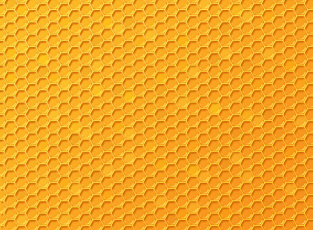 Yellow Honeycomb Texture