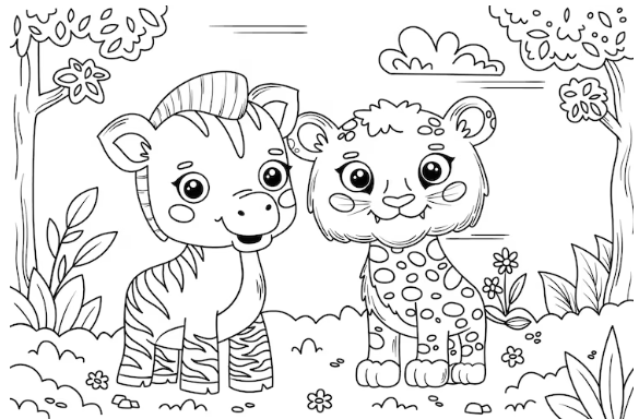 Zoo Animals Coloring Pages