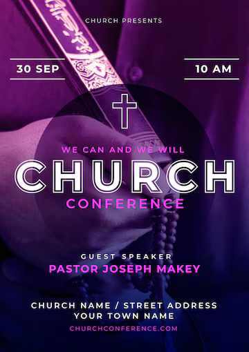 Church Flyer Template for Free Download