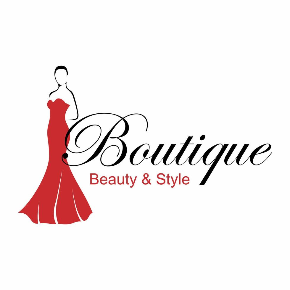 Fashion Boutique Vector Logo Free Vector