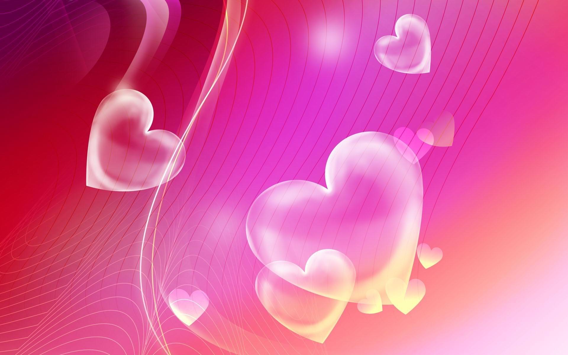 pink Hearts Background