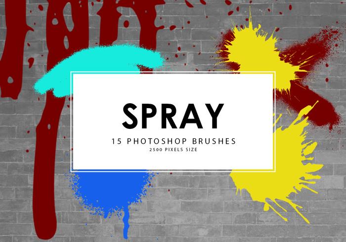 15 Spray photoshop brushes