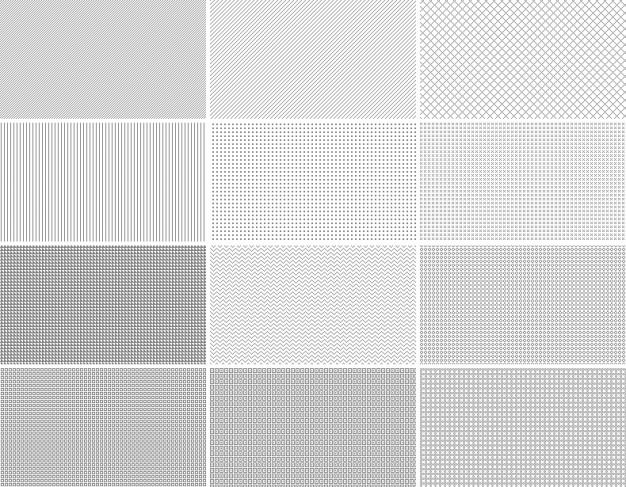 20 Light Grid Pixel Patterns