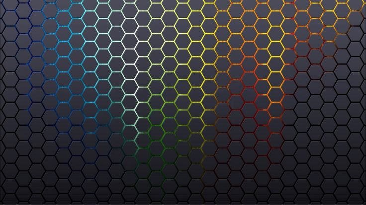 Abstract Honeycomb Pattern