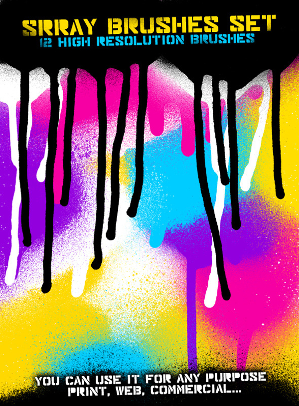 Abstract Spray Brushes