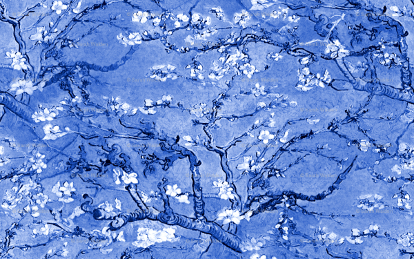 Almond fabric Blue Crystal Background