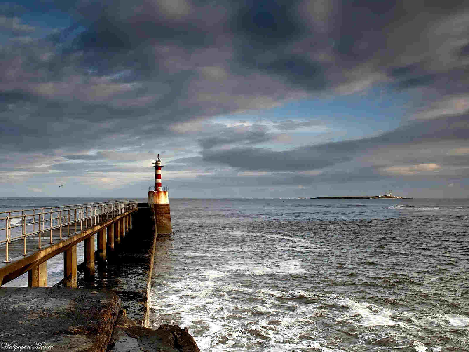 Beach Bridge Wallpaper