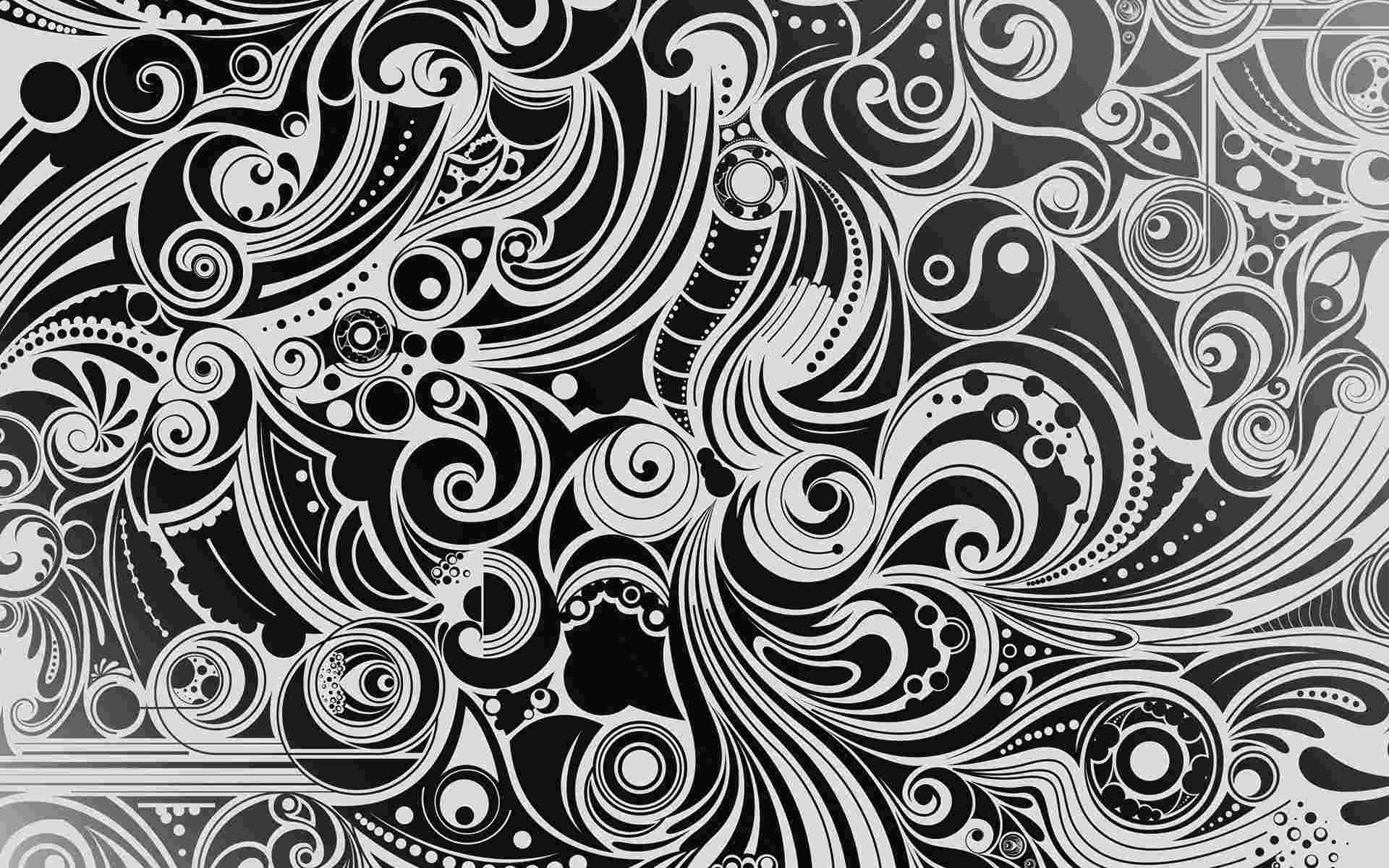 Beautiful Abstract Monochrome Pattern