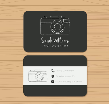 Black photography Business Card