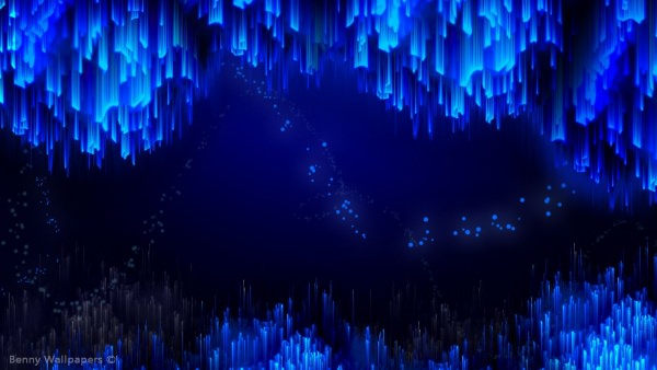 Blue Crystal Background For desktop