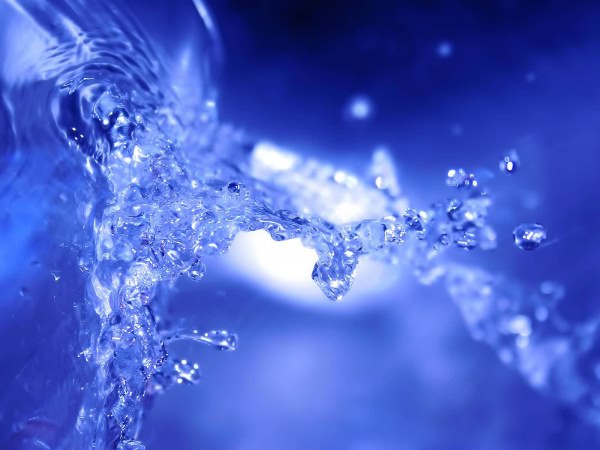 Blue Crystal Water Background