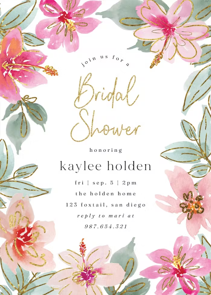 Bridal Shower Invitation Templates Free