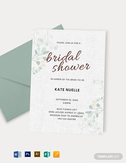 Free Bridal Shower Templates For Microsoft Word