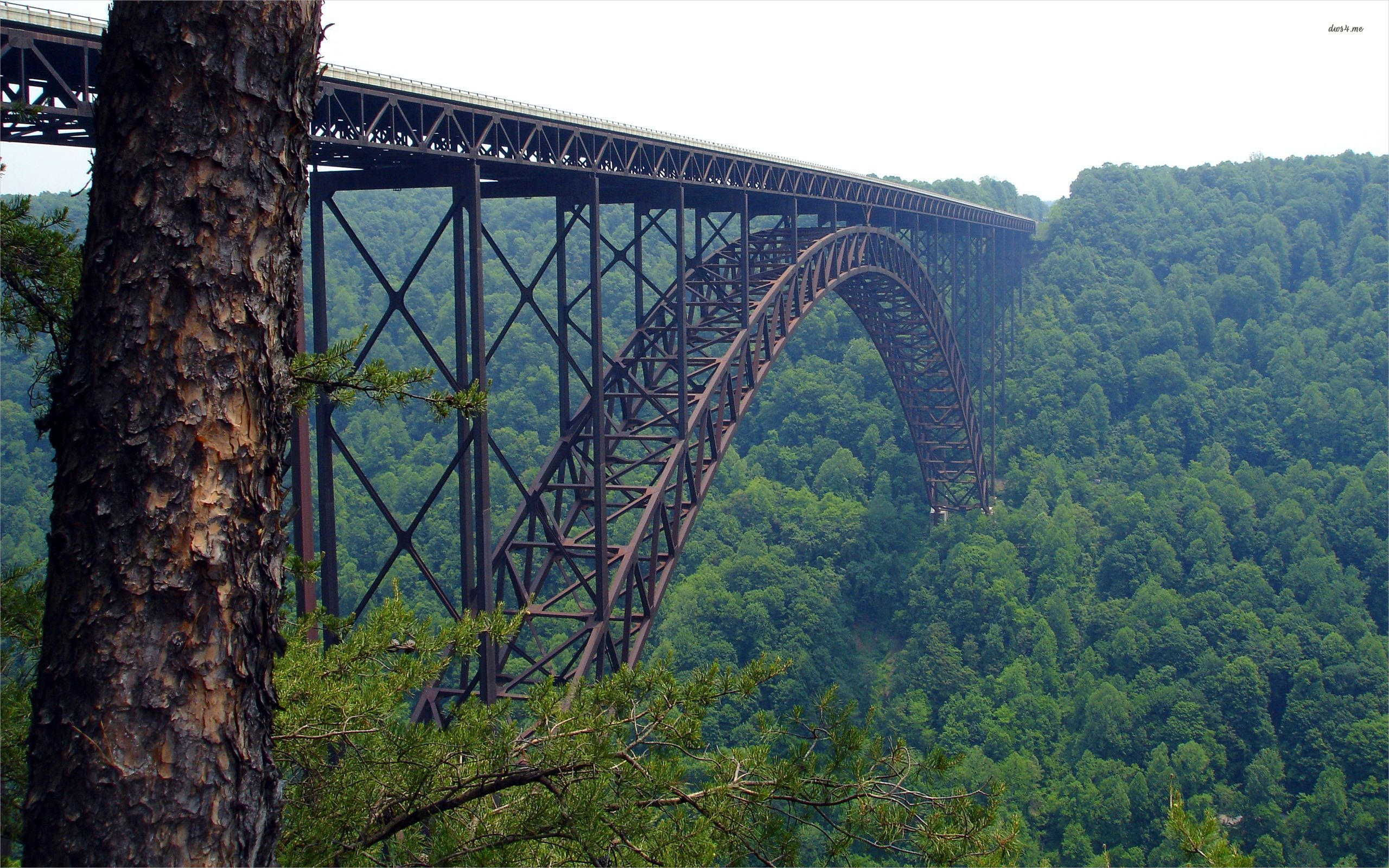 Bridge above the Valley Wallpaper