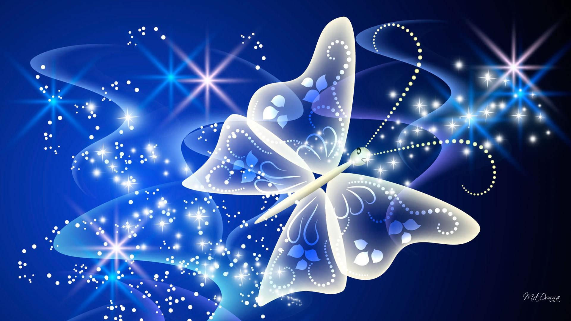 Butterfly Magical Radiance Background