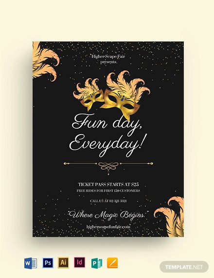 carnival elegant flyer template