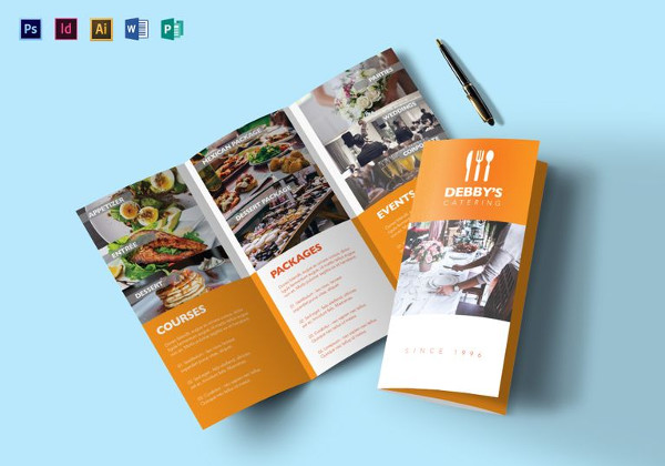 catering service brochure template