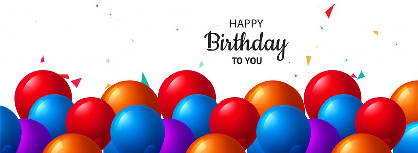 Celebration birthday beautiful banner