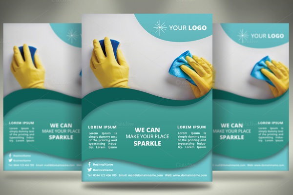 Cleaning Service PSD Flyer