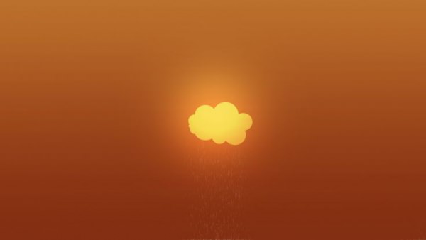 Clouds Minimalistic Gradient Wallpaper