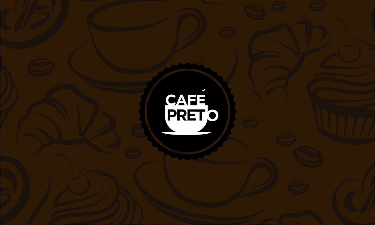 Café Preto Coffe Cup Branding Design