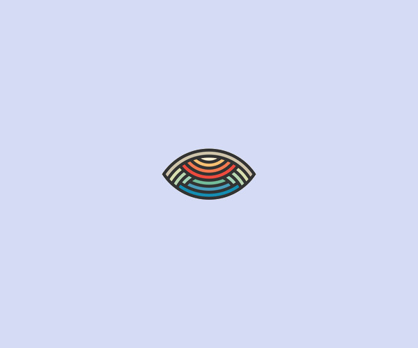 Colorful eye grid Nature Logo
