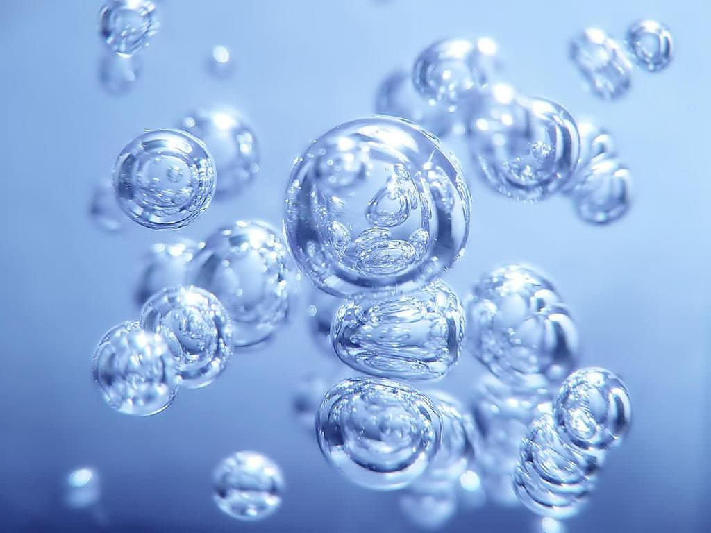 Cool Water Bubbles Transparent Wallpaper