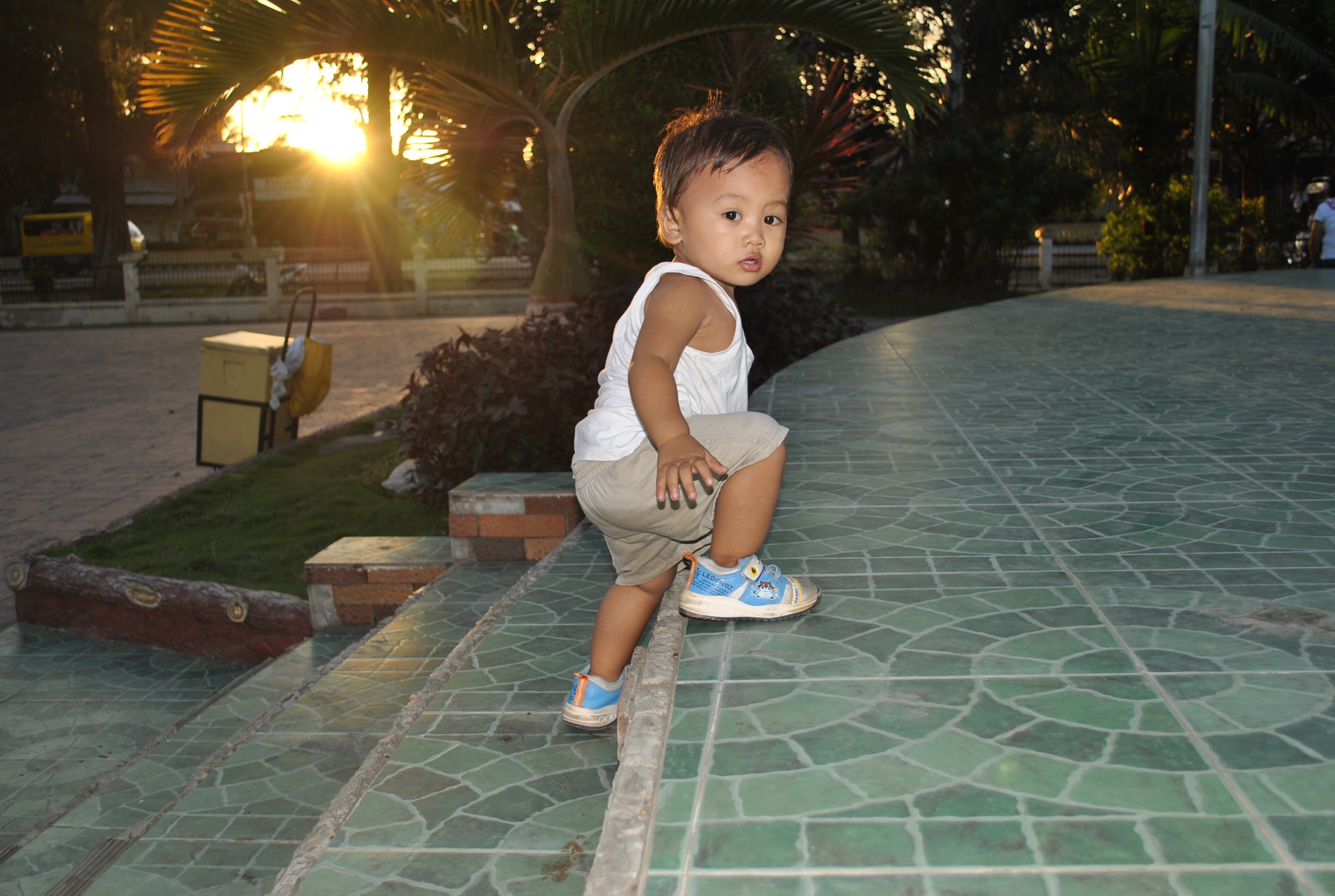 Cute Baby Boy Walking Wallpaper