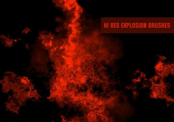 Dark Photorealistic Explosion Brushes