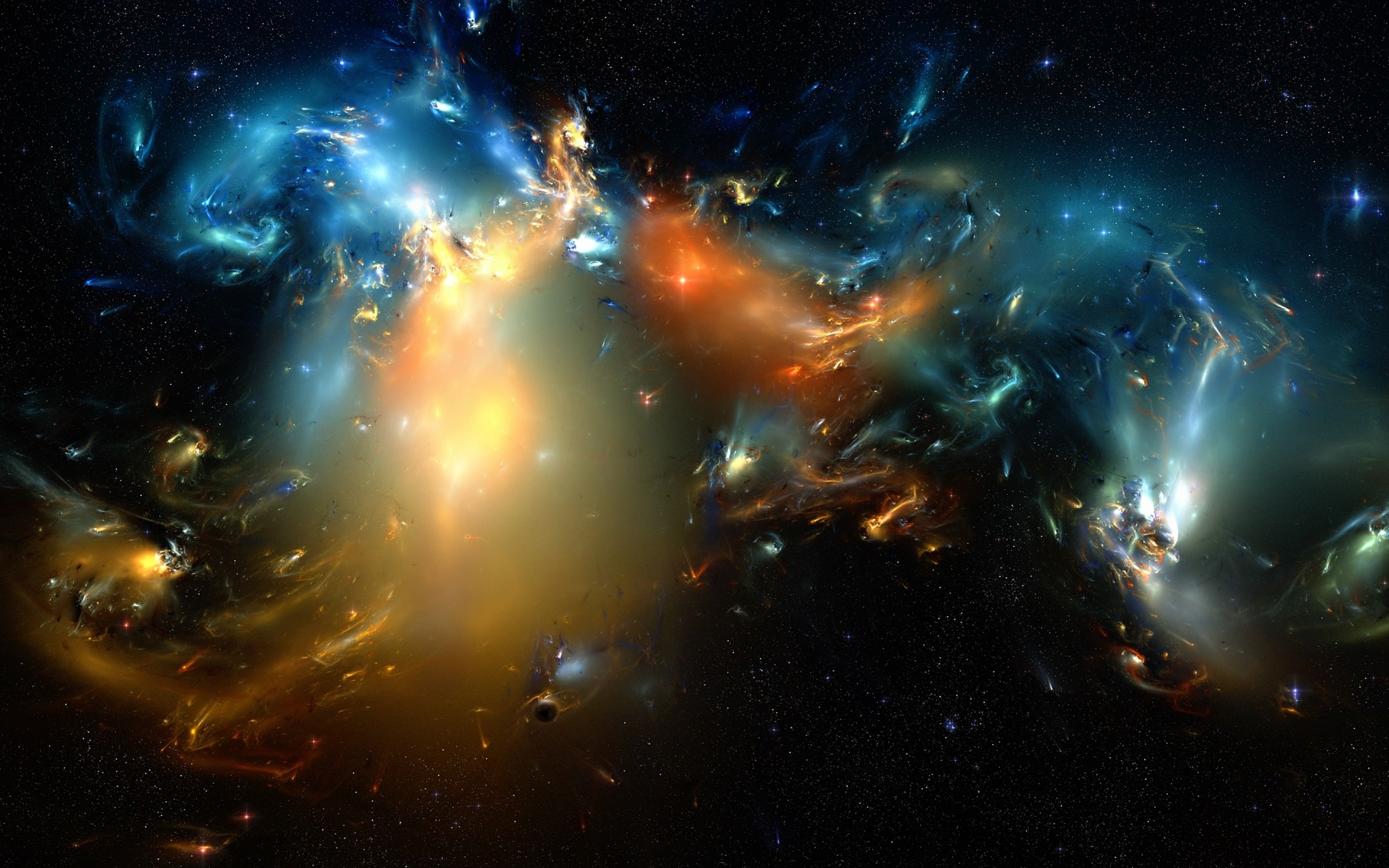 Dark Space Sci Fi Nebula Wallpaper