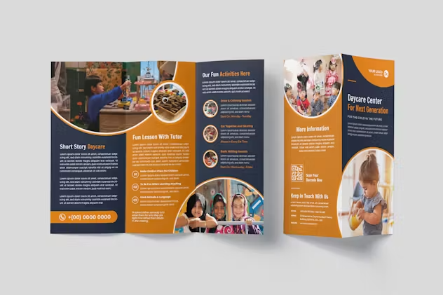 Daycare Center Trifold Brochure