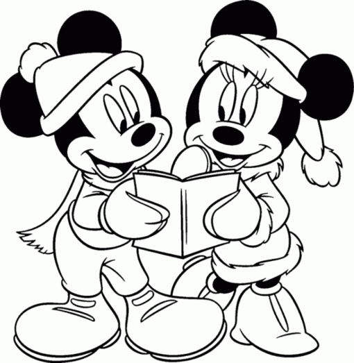 Disney Christmas Coloring Pages Printable for Free Download