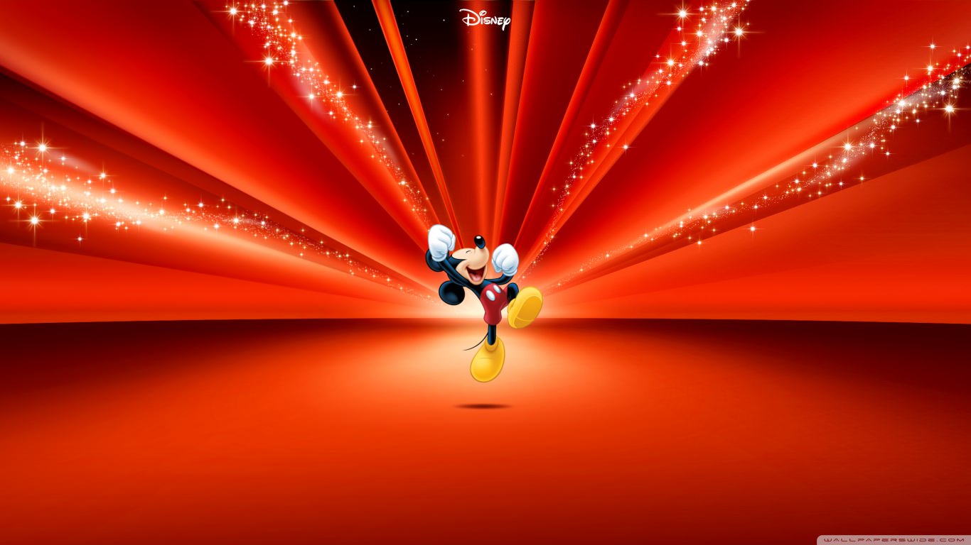 Disney Mickey Mouse Red Wallpaper