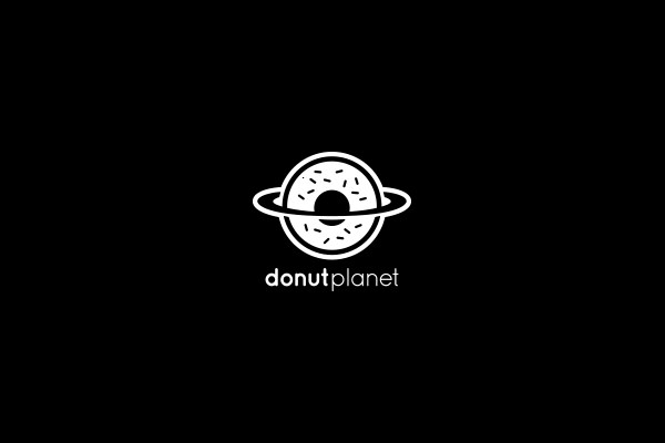 Donut Planet Logo Design