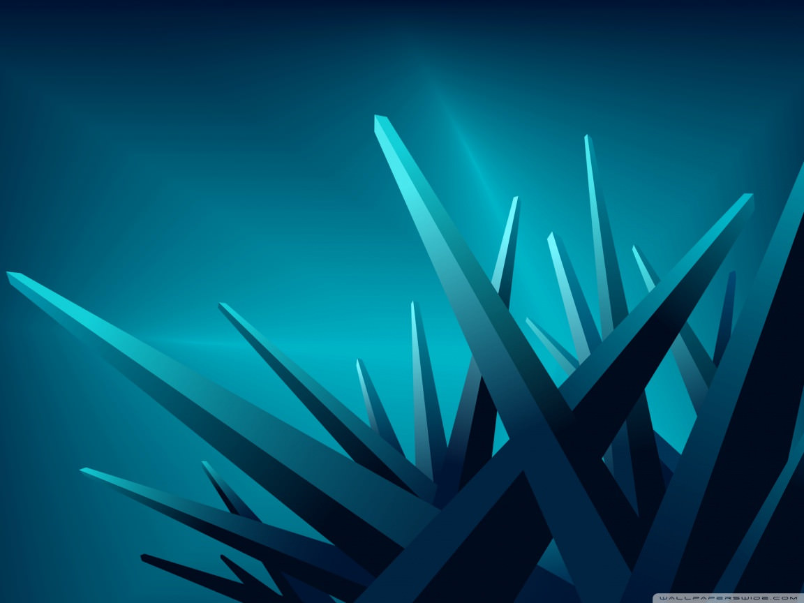 Download Blue 3D Crystals wallpaper