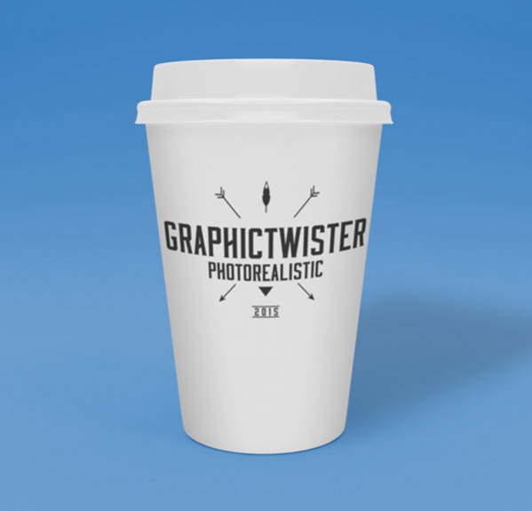 Download Free PSD Photorealistic Coffee Cup Mockup