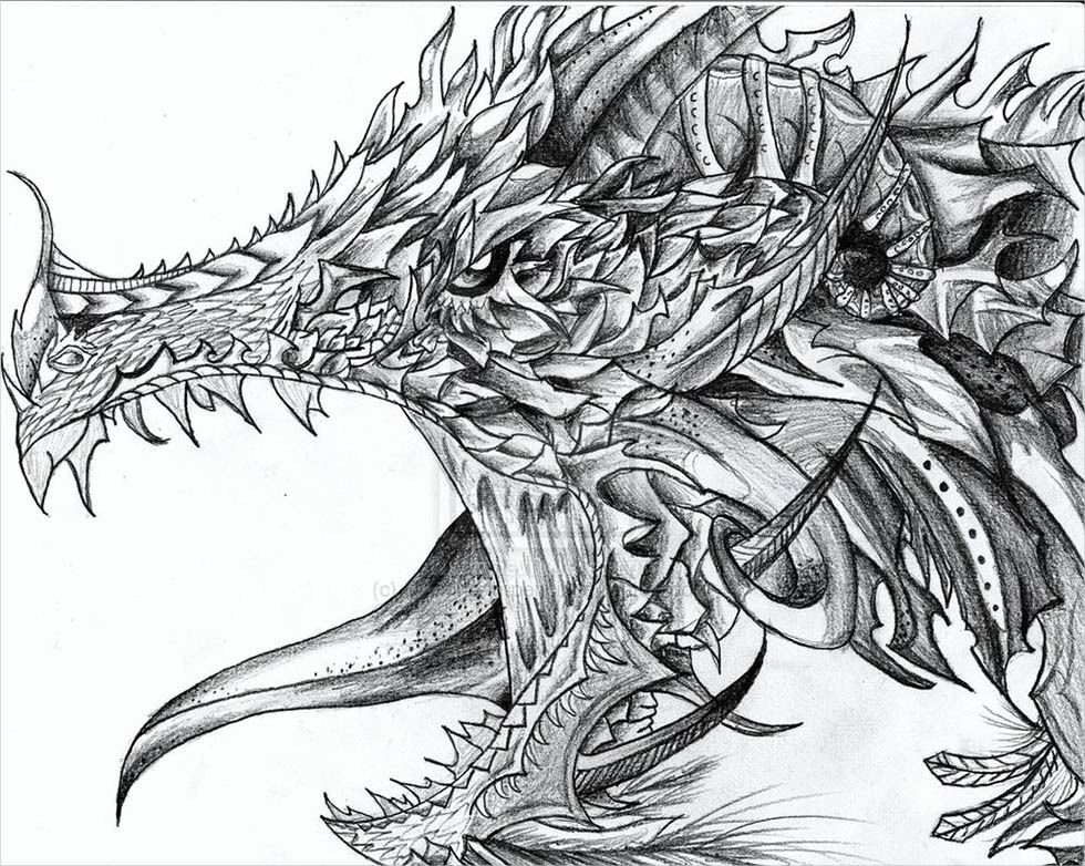 Dragon Realistic Drawing