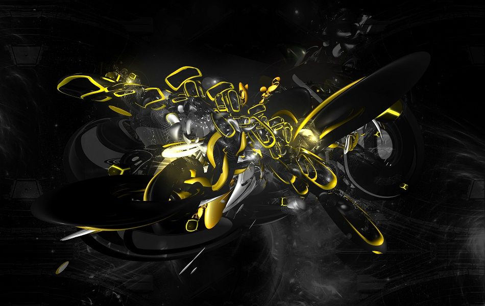 Elegant Abstract Black Wallpaper