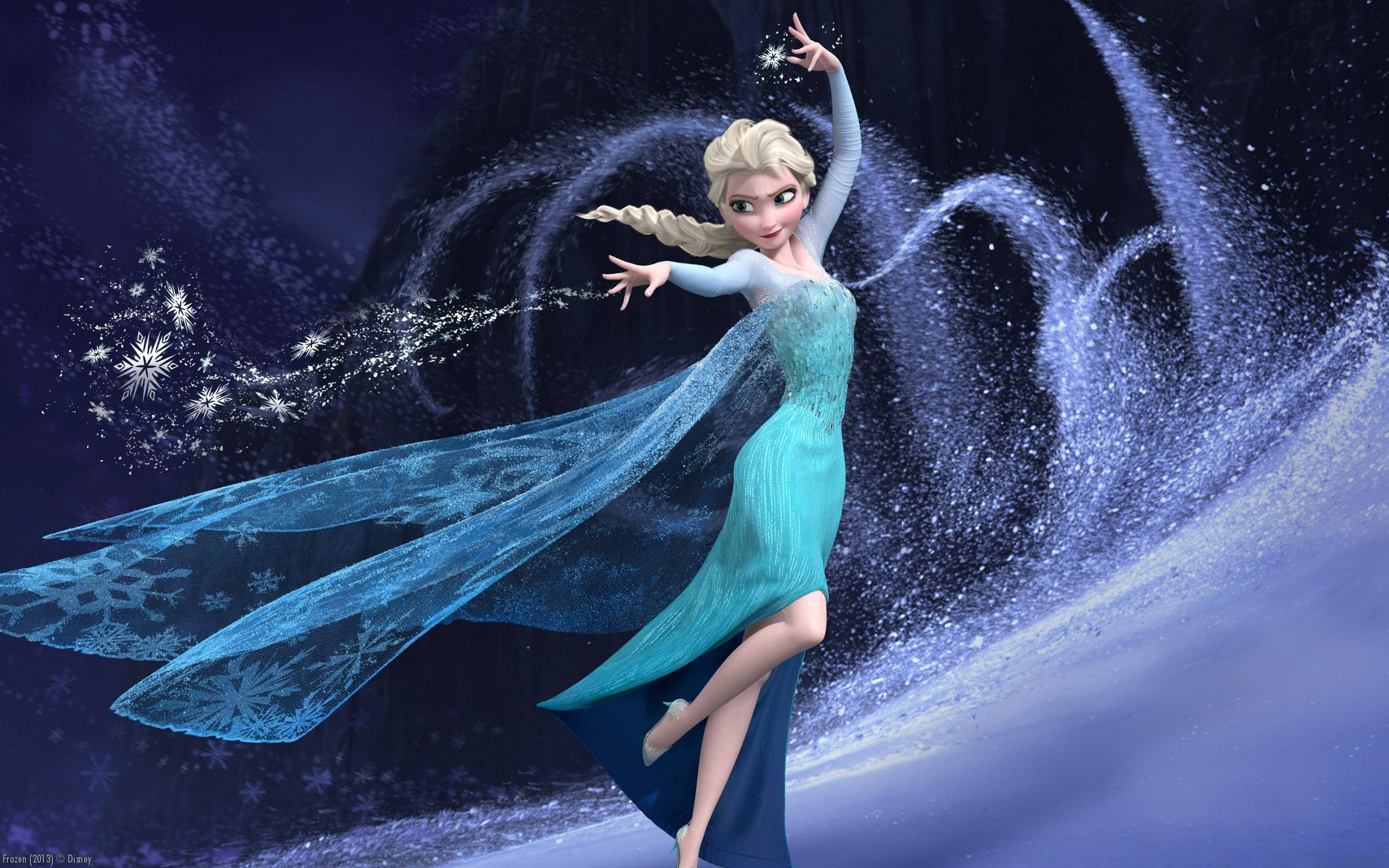 Elsa Frozen Snow Wallpaper