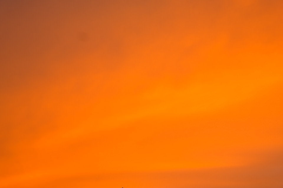 Evening Sunset Orange Background